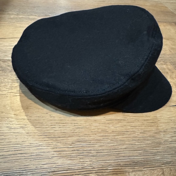 ?NEW?Newsboy Hat Cabbie Driver Chic FRYE women’s Chuffeur Black Wool PRICEFIRM!